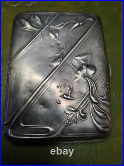 Tabatiere argent massif Poincon Tete De Sanglier Ref V25