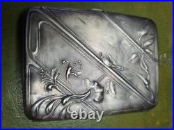 Tabatiere argent massif Poincon Tete De Sanglier Ref V25