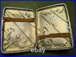 Tabatiere argent massif Poincon Tete De Sanglier Ref V25