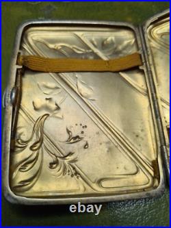 Tabatiere argent massif Poincon Tete De Sanglier Ref V25