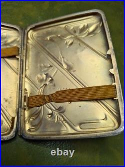 Tabatiere argent massif Poincon Tete De Sanglier Ref V25