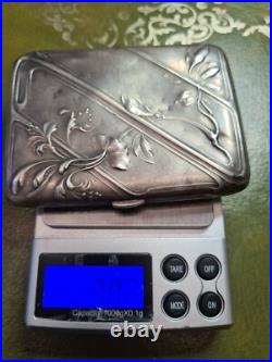 Tabatiere argent massif Poincon Tete De Sanglier Ref V25