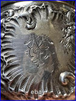 Tasse a Chocolat Argent Massif Poinçon Minerve Décors Rocaille Silver Cup