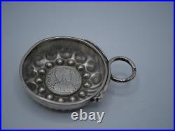 Taste-vin Argent Massif Poincon Minerve Modele Anse Serpent Piece Ecu Louis XIII