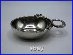 Taste-vin Argent Massif Poincon Minerve Modele Anse Singe Piece Ecu Louis XVI