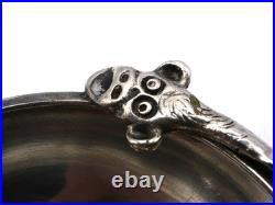 Taste-vin Argent Massif Poincon Minerve Modele Anse Singe Piece Ecu Louis XVI