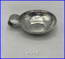 Taste-vin En Argent Massif Poincon 1 Er Coq Paris 1798 Modele Anse Courbe