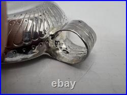 Taste-vin En Argent Massif Poincon 1 Er Coq Paris 1798 Modele Anse Courbe