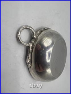 Taste-vin En Argent Massif Poincon 1 Er Coq Paris 1798 Modele Anse Serpent