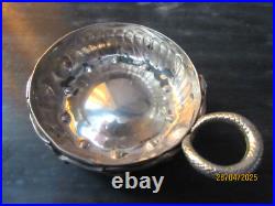 Tastevin Argent Massif Anse En Serpentdecor De Pampres Poincon Vieillard