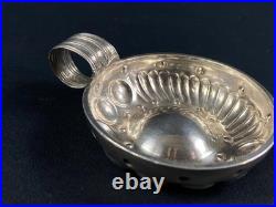 Tastevin patronymique XIXe en argent massif Poinçon Minerve 1