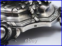 Tetard Paire De Bougeoirs 2 Feux En Argent Massif Poincon Minerve Style 18 Eme