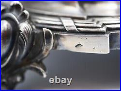 Tetard Paire De Bougeoirs 2 Feux En Argent Massif Poincon Minerve Style 18 Eme