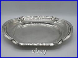 Tetard Rare Plat En Argent Massif Poincon Minerve 1 Er Titre