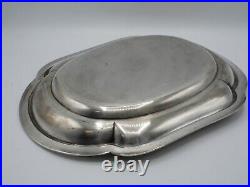 Tetard Rare Plat En Argent Massif Poincon Minerve 1 Er Titre