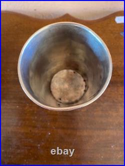 Timbale Art Nouveau Argent Massif Poincon Minerve Debut Xxeme Joaillier Coignet