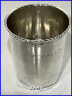 Timbale Collégien XIX Ème Argent Massif Poinçon Vieillard T. Tonnelier 115 G