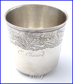 +Timbale Curon Ancien en Argent Massif Poinçons Fermiers Généraux (108 gr)+