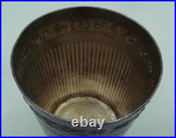 Timbale ancienne en argent massif 1er titre poinçon minerve #5256#