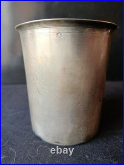 Timbale argent massif Poinçon Département et Minerve ancienne 1798-1838 M B M