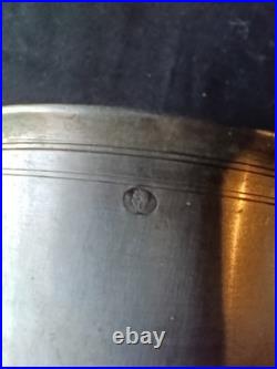 Timbale argent massif Poinçon Département et Minerve ancienne 1798-1838 M B M