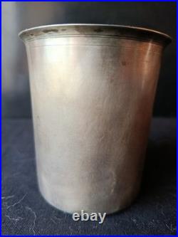 Timbale argent massif Poinçon Département et Minerve ancienne 1798-1838 M B M