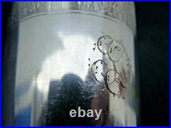Timbale argent massif decor feuillages noud Louis XVI poinçon minerve orfevre