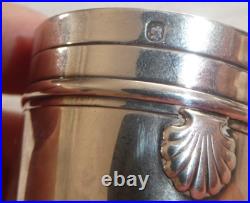 Timbale art déco en argent massif poinçon Minerve orfévre Cardeilhac Paris 30 gr