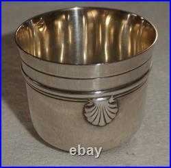 Timbale art déco en argent massif poinçon Minerve orfévre Cardeilhac Paris 30 gr