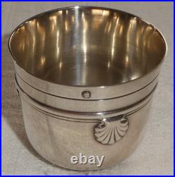 Timbale art déco en argent massif poinçon Minerve orfévre Cardeilhac Paris 30 gr