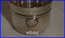 Timbale art déco en argent massif poinçon Minerve orfévre Cardeilhac Paris 30 gr