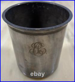 Timbale en Argent Massif Poinçon Monogramme 66,91 g