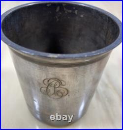 Timbale en Argent Massif Poinçon Monogramme 66,91 g