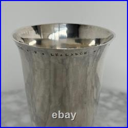 Timbale en argent XVIIIe poinçon fermiers généraux pied godronné M3952