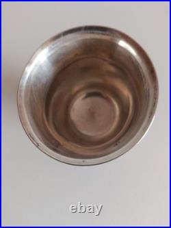 Timbale piedouche Argent Massif 950 2 Poinçons Minerve 1er Titre XIXe 69 Grs