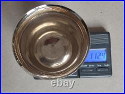 Timbale tulipe en Argent 950°/°° à piédouche godronné poinçon 1er Coq, 112,4g