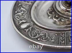 Tres Beau Bougeoir A Main En Argent Massif Poincon Minerve 1 Er Titre Regence