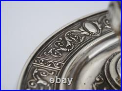 Tres Beau Bougeoir A Main En Argent Massif Poincon Minerve 1 Er Titre Regence