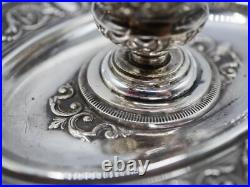 Tres Beau Bougeoir A Main En Argent Massif Poincon Minerve 1 Er Titre Regence