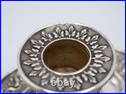 Tres Beau Bougeoir A Main En Argent Massif Poincon Minerve 1 Er Titre Regence