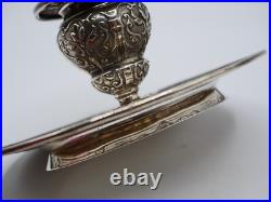 Tres Beau Bougeoir A Main En Argent Massif Poincon Minerve 1 Er Titre Regence