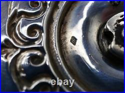 Tres Beau Bougeoir A Main En Argent Massif Poincon Minerve 1 Er Titre Regence