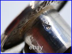 Tres Beau Bougeoir A Main En Argent Massif Poincon Minerve 1 Er Titre Regence