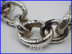 Tres Beau Collier Ou Sautoir 195 Grs En Argent Massif Poincon Cygne