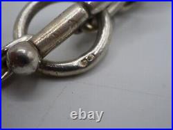 Tres Beau Collier Ou Sautoir 195 Grs En Argent Massif Poincon Cygne