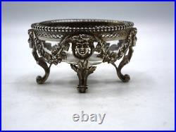 Tres Beau Saleron En Argent Massif Poincon Minerve 1 Er Titre Mascaron