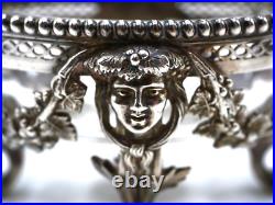 Tres Beau Saleron En Argent Massif Poincon Minerve 1 Er Titre Mascaron