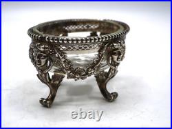 Tres Beau Saleron En Argent Massif Poincon Minerve 1 Er Titre Mascaron