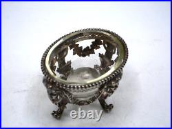 Tres Beau Saleron En Argent Massif Poincon Minerve 1 Er Titre Mascaron