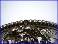 Tres Beau Saleron En Argent Massif Poincon Minerve 1 Er Titre Mascaron